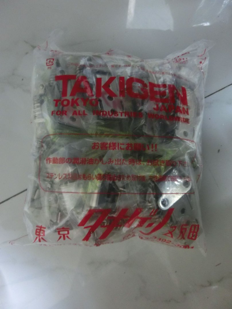 日本TAKIGEN泷源C-1007-11不锈钢带锁弹簧搭扣